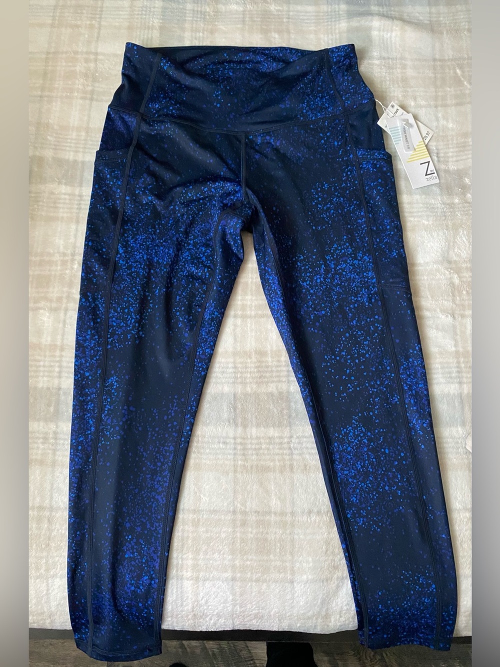 Z by Zella Navy Sapphire Active Leggings with pockets | NEW | Medium